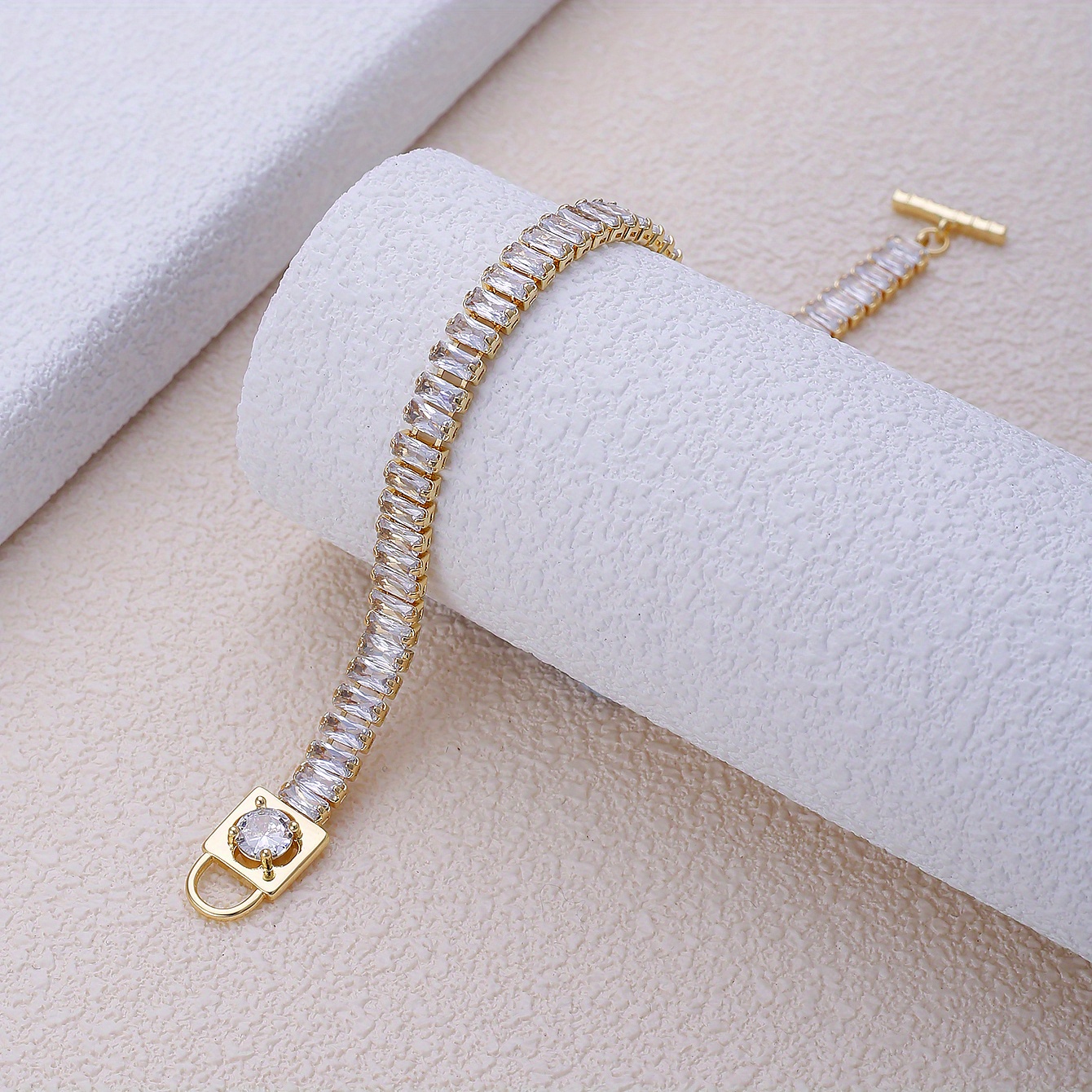Men's Rectangular Zirconia Personality Bracelet